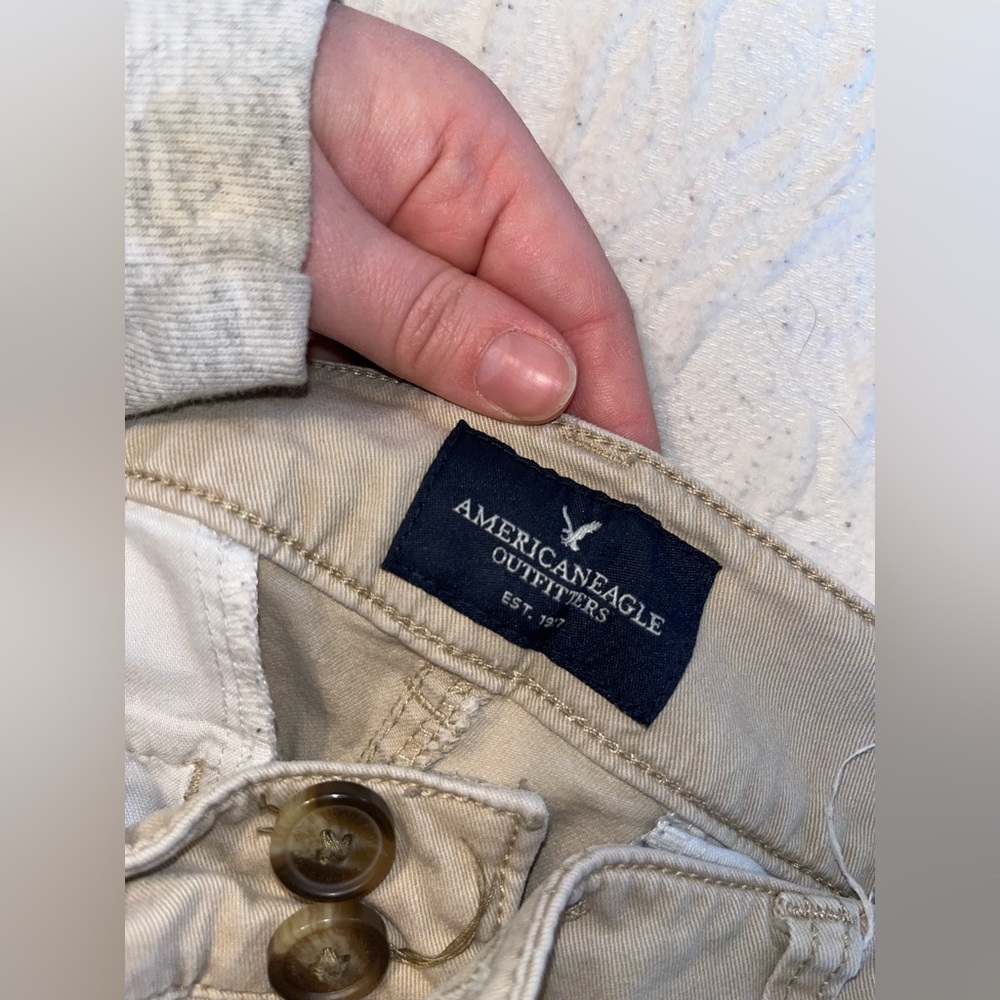 American Eagle Kick Boot Khakis